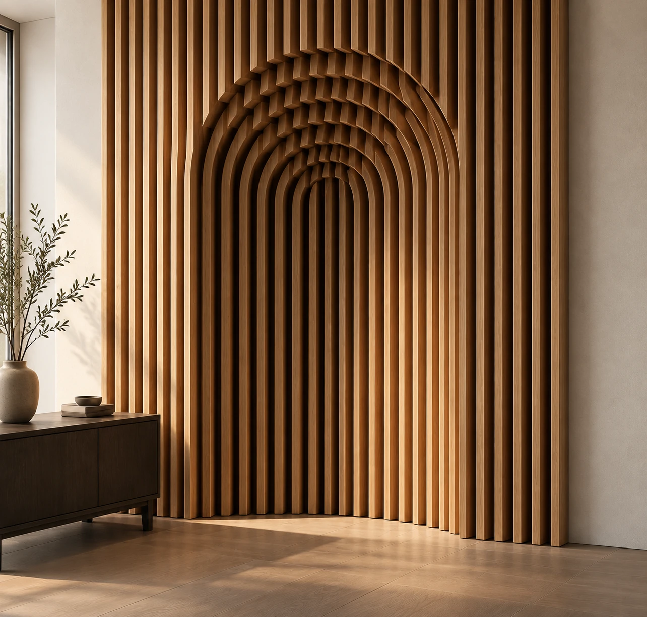 Arch: Clasic modern — panouri sculpturale din lemn pentru pereți