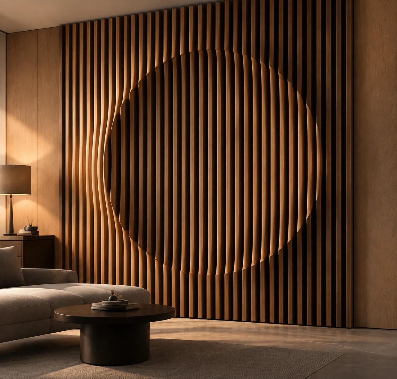 Orbit: Contemporan — panouri sculpturale din lemn pentru pereți