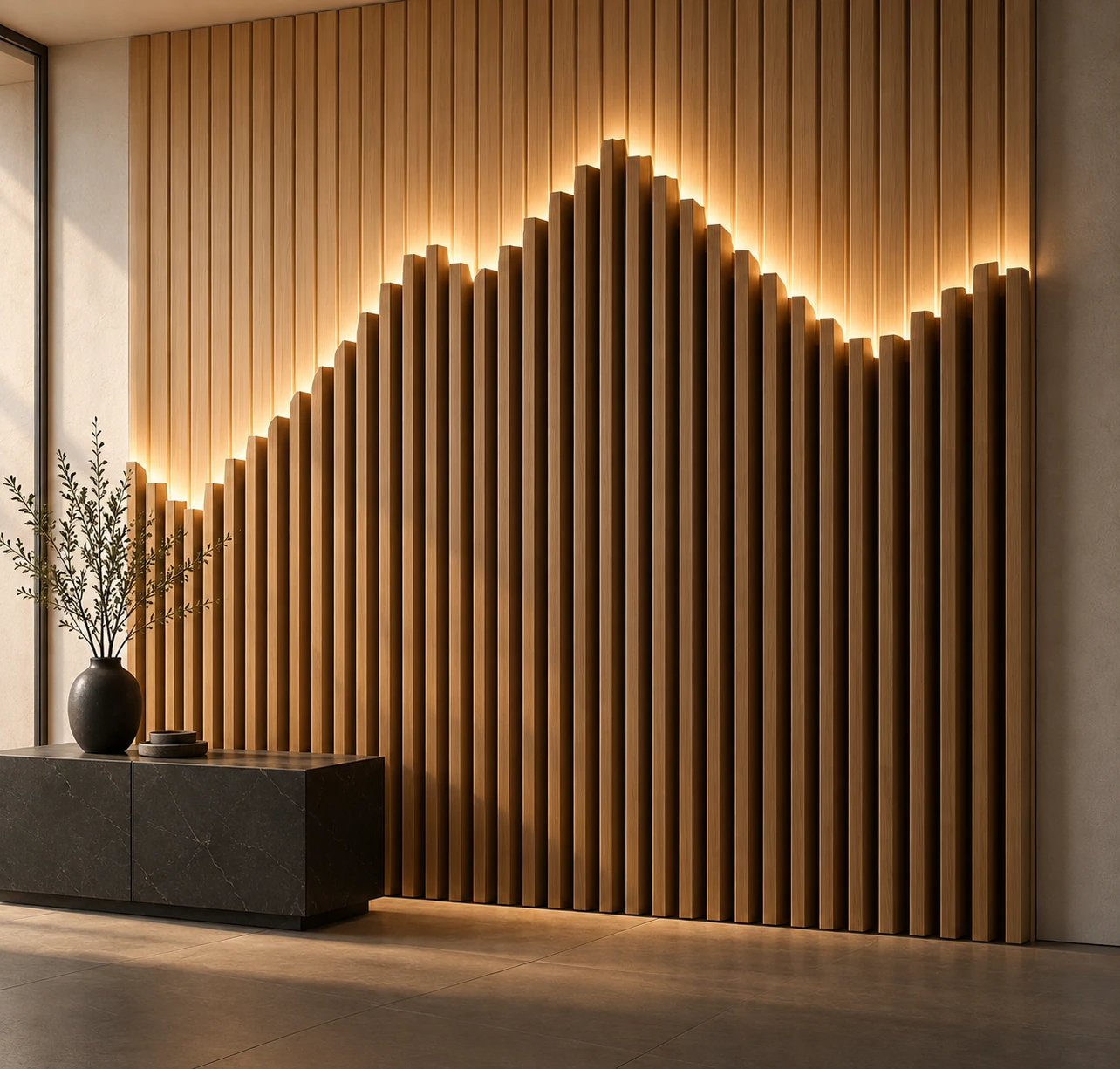Summit: Modern montan — panouri sculpturale din lemn pentru pereți